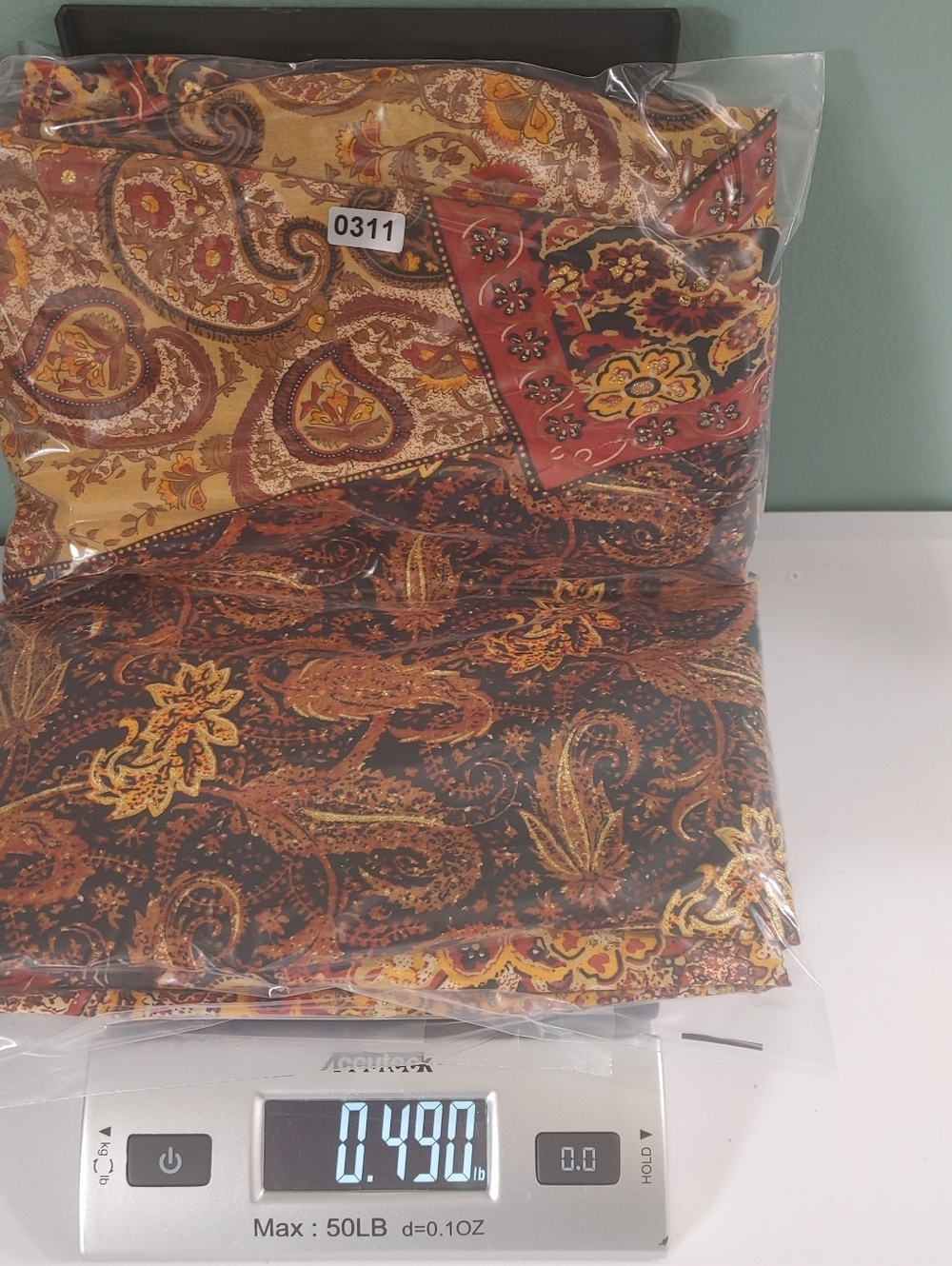 Boho Paisley Patchwork Midi Skirt Women Size 16 Lined Fall Colors - Picture 9 of 9